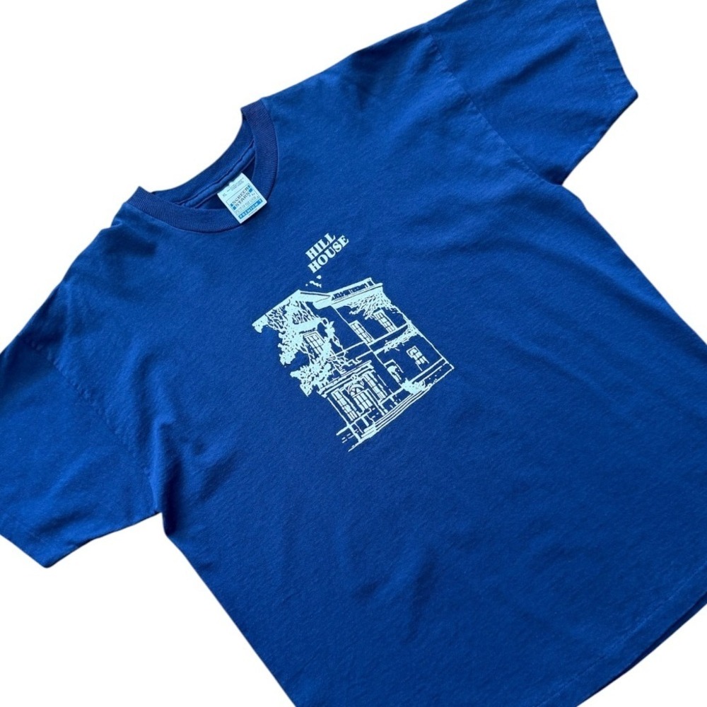 Vintage 90s Hill House Shirley Jackson Haunted Horror Architecture Art T-shirt - Picture 2 of 8